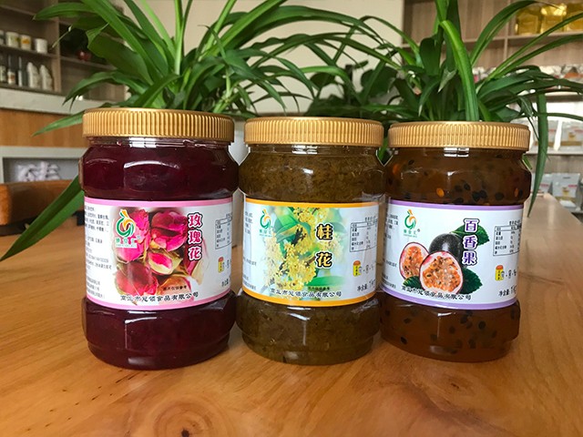 玫瑰花花茶、桂花花茶、百香果花茶