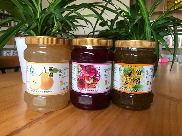 雪梨花茶、玫瑰花花茶、桂花花茶